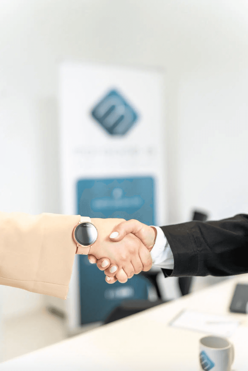 Poignée de main - secrétariat commercial